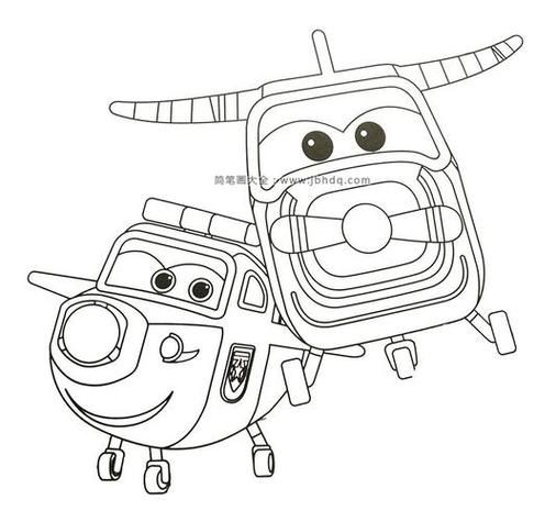 宠物简笔画超级飞侠超级宠物简笔画