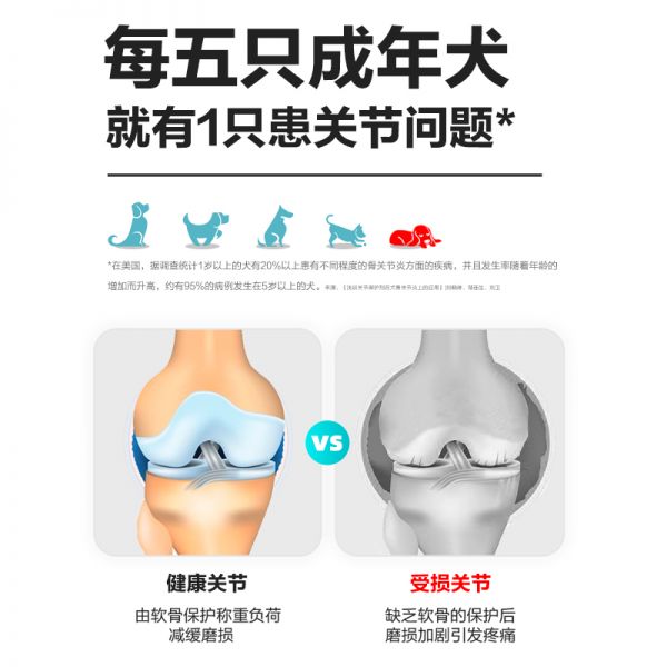 【rjm8.com狗狗用品08】新手养狗注意事项和禁忌:卫仕鲨鱼软骨素狗狗专用宠物关节舒补钙泰迪金毛犬用狗关节软骨素3824
