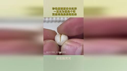 珍珠里面原来长这样，一直以为就是个球，没想到是层层递进的！