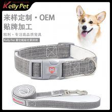 跨境宠物用品厂家一件代发包邮竹纤维狗脖圈狗狗牵引绳宠物狗项圈牵引绳