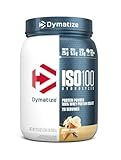 Dymatize ISO100 乳清蛋白粉分离物，香草味，25 克蛋白质，5.5 克 BCAA，低于 120 卡路里，无麸质，1 克脂肪，1 克糖，2 克碳水化合物（20 份）