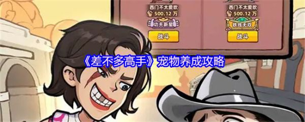 《差不多高手》宠物养成攻略