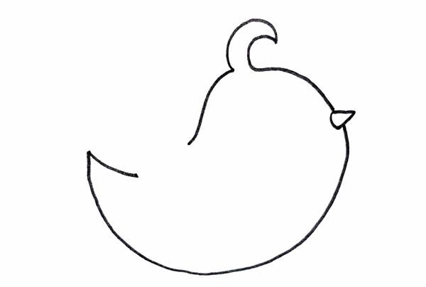 喜鹊简笔画彩色画法 中级简笔画教程-第2张