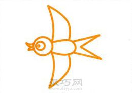 儿童简笔画教程一步一步教你画小燕子简笔画