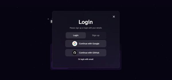 Connexion ou création de compte