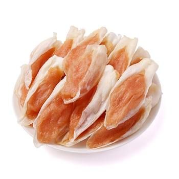 OEM High Protein Nutrition Freeze Dried Chicken Mud Rabbit Ear Snacks for Adult Puppy Dog Training Dental Cleaning Packaged Bag