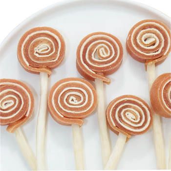 Hot Sale New Products Chicken Rawhide Lollipops OEM Factory Service High Quality Pet Treats Dog Teething Stick Snacks