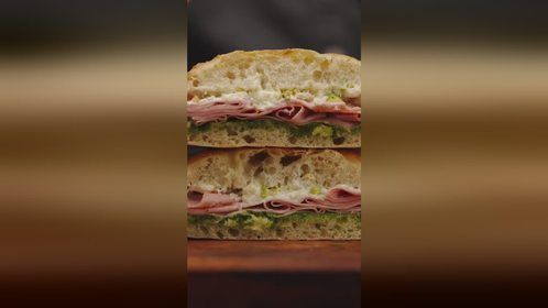 开心果酱火腿三明治