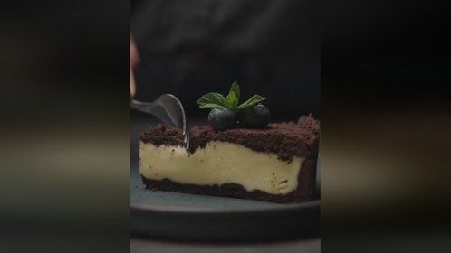 双层凝乳可可蛋糕