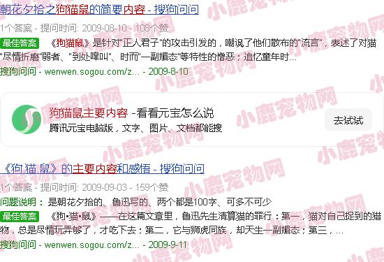 狗猫鼠主要内容