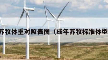 苏牧体重对照表图（成年苏牧标准体型）