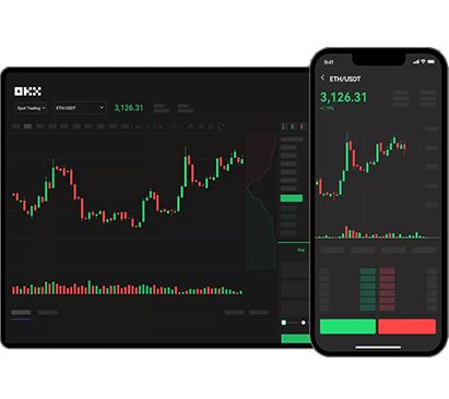 欧易OKX交易界面旋转展示