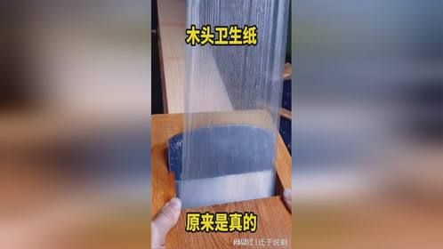 木头卫生纸，原来是真的！