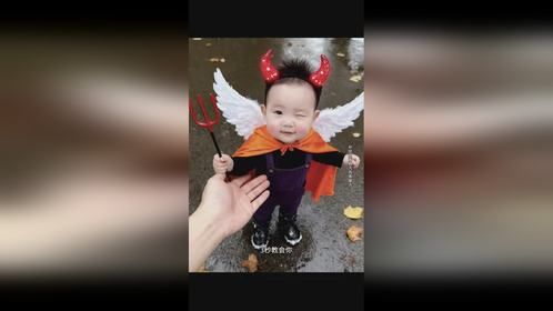 ai抓住一只可爱鬼教程，万圣节特效，萌娃万圣节造型