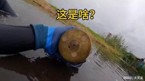 稻田打捞出直径十五厘米的炮弹壳！