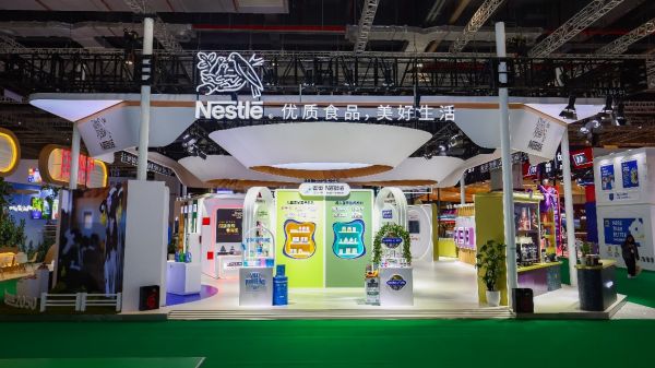 雀巢展台。(受访者供图)