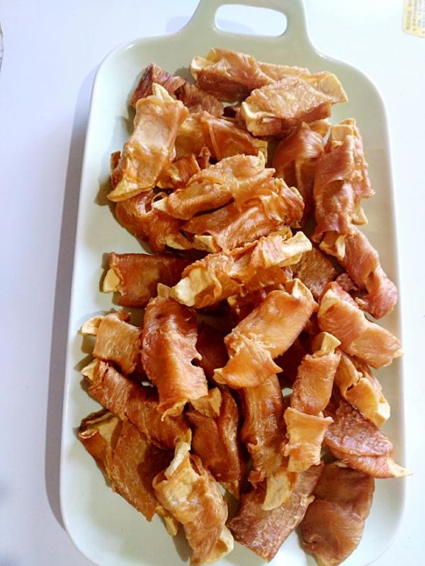 自制宠物狗零食鸡肉绕苹果的做法