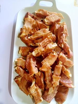 自制宠物狗零食鸡肉绕苹果的做法 步骤3