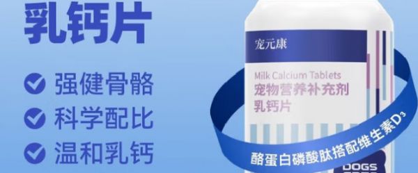 宠物钙片怎么选？宠元康宠物钙片，科学补钙给它更好的爱