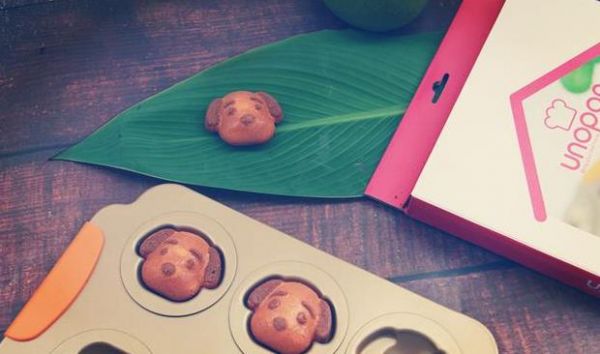 一个鸡蛋一碗面粉,做个快手的脆皮软心小狗蛋糕,好吃又好玩