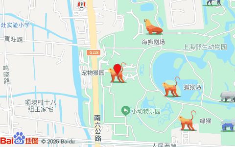 上海野生动物园-宠物猴园位置示意图