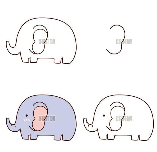 超萌卡通动物简笔画教程