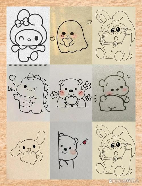 萌系简笔画轻松上手可爱合集来啦