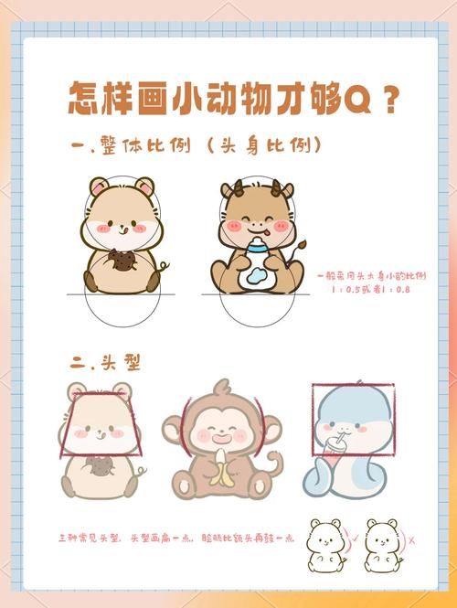 四步搞定超萌q版小动物简笔画