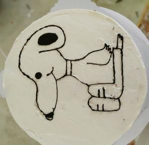 卡通小狗蛋糕的做法 步骤4