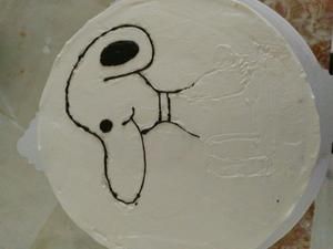 卡通小狗蛋糕的做法 步骤3