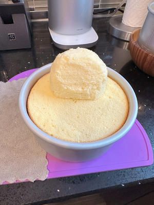 超～可爱的小狗蛋糕(狗可吃)的做法 步骤2