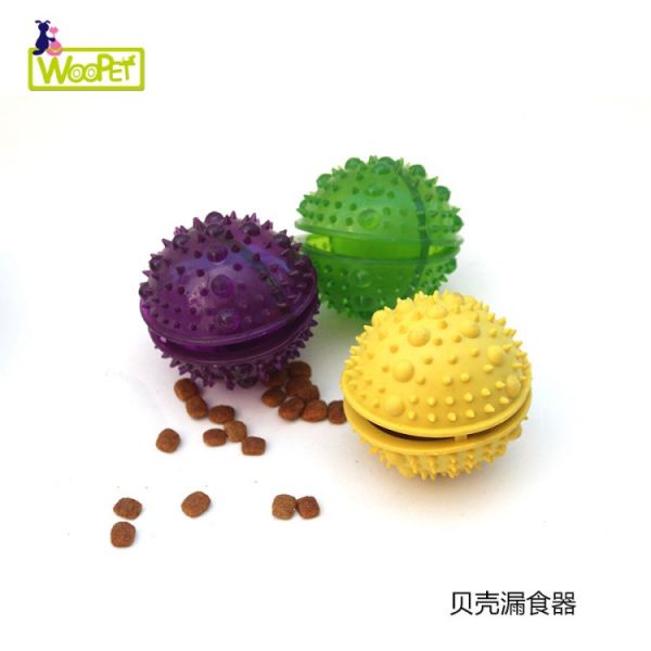 开口漏食宠物玩具耐咬 圆型漏食球训练类狗咬玩具狗狗漏食器批发