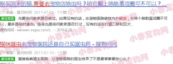 猫咪驱虫要去店里驱吗