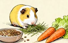 荷兰猪吃什么?专用粮+无限量提摩西草+新鲜蔬果