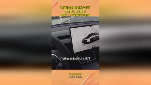 特斯拉屏幕挂档冷知识，告别反人类设计，最后一个你肯定不知道！