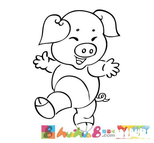 内容包含相关动物简笔画栏目里的猪的简笔画动物简笔画儿童简笔画