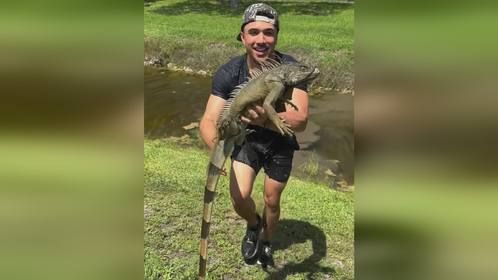 又是拿捏国二的一天#爬宠 #异宠 #爬宠日常 #巨蜥 #鬣蜥