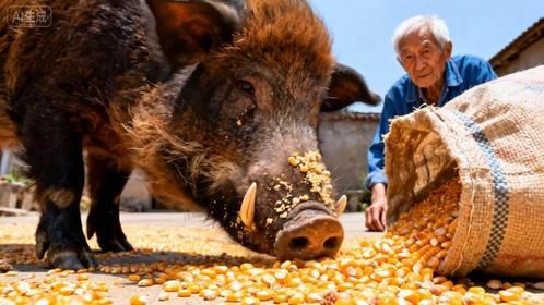 300斤野猪突然闯进院子，本以为危险了，然而结局却令人意外