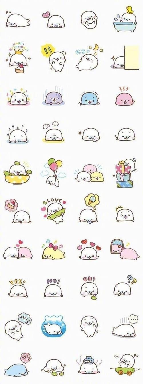 萌小宠物简笔画