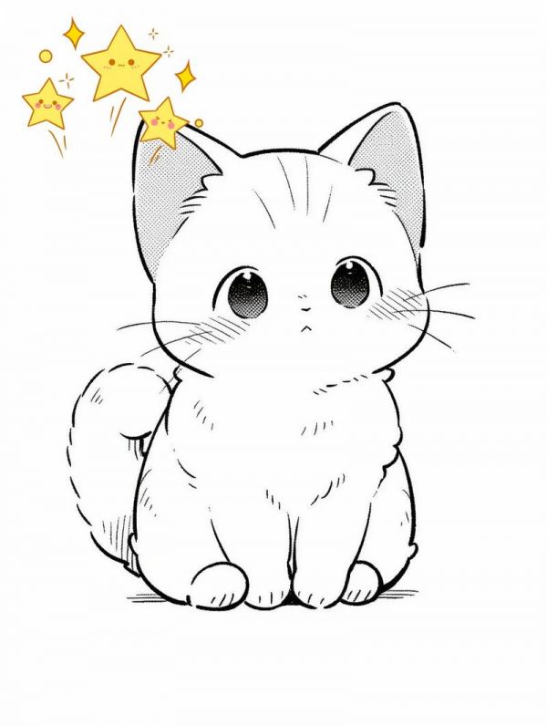 萌宠的浪漫生活记录家中养了一只可爱的小猫咪每天都用它的画笔