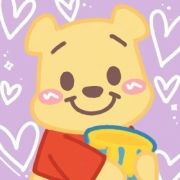 小熊小猪可爱情头一左一右图片，情侣动漫头像