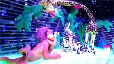 冰雕展嬉雪乐园出租动画主题冰雕营造游乐项