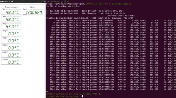 Linux系统测试界面