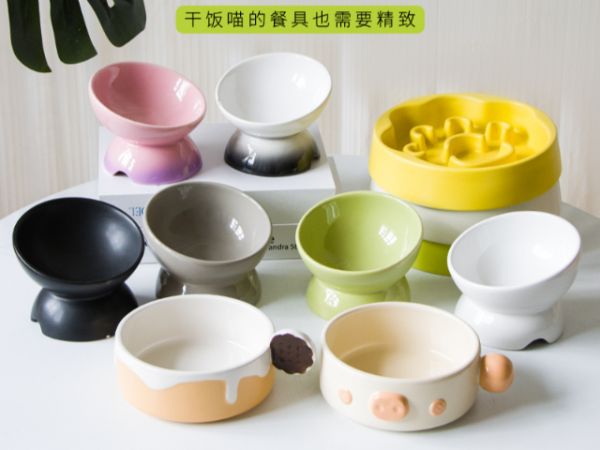 浙江加厚猫碗工厂直销,猫碗