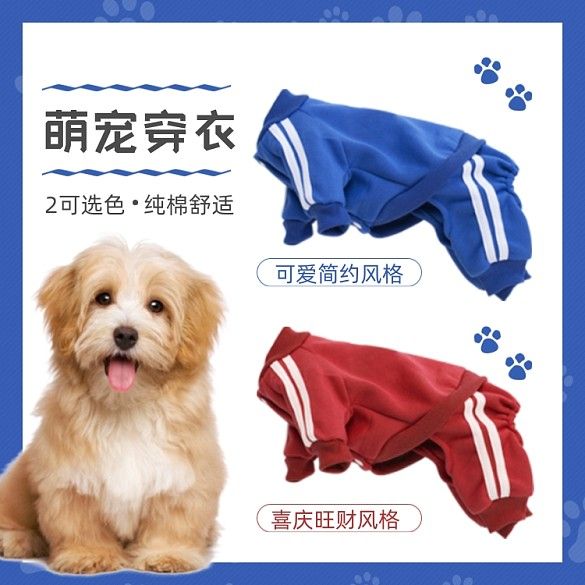 萌宠宠物用品衣服饰颜色选择展示可爱主图
