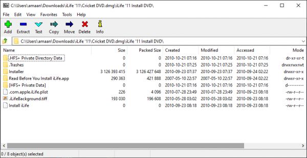 在 Windows 中打开 DMG