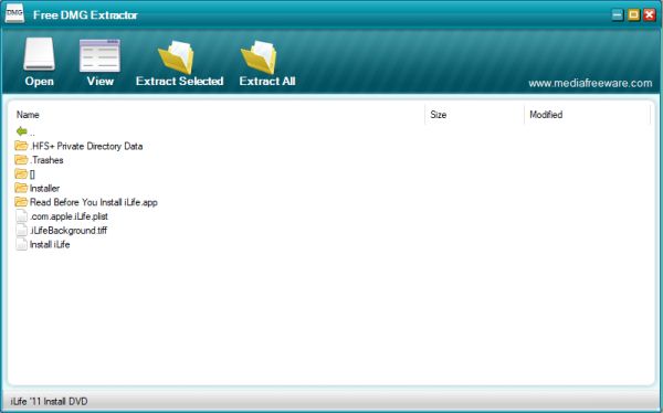 在 Windows 中打开 DMG