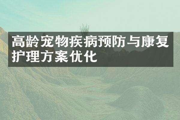 高龄宠物疾病预防与康复护理方案优化