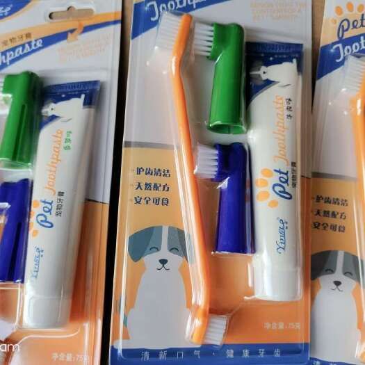 免洗牙膏牙刷套装 酵素牙膏 护齿清洁 牛肉味 香草味可选