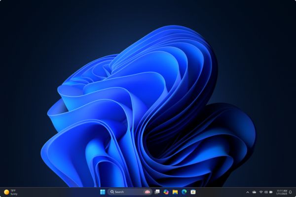 Screenshot of dark mode in Windows 11.
